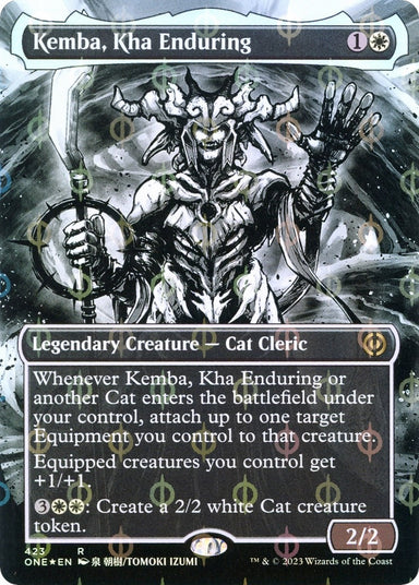 Image for Kemba, Kha Enduring (Borderless) (Step-and-Compleat Foil) (423) (Phyrexia: All Will Be One) - Magic: The Gathering
