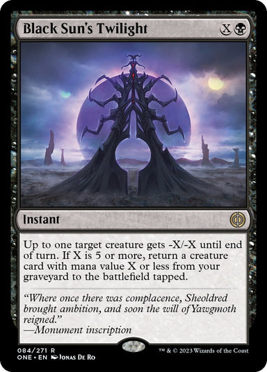 Image for Black Sun's Twilight (84) (Phyrexia: All Will Be One) - Magic: The Gathering