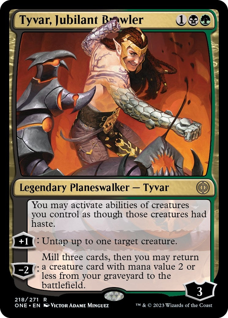 Image for Tyvar, Jubilant Brawler (218) (Phyrexia: All Will Be One) - Magic: The Gathering