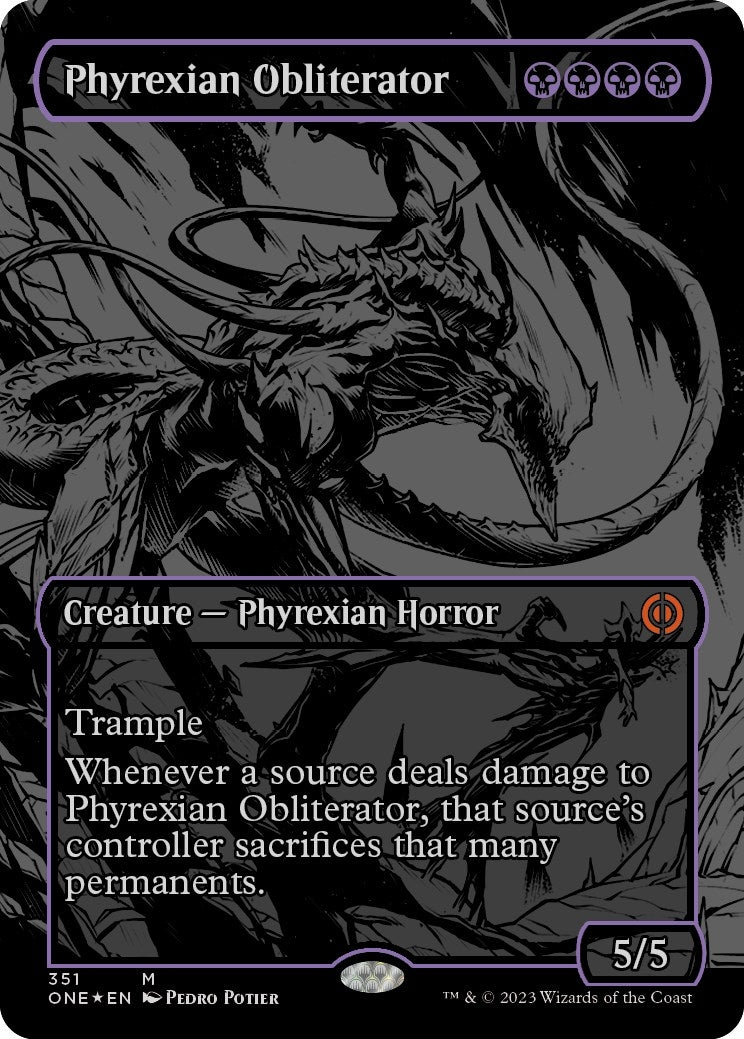 Image for Phyrexian Obliterator (Oil Slick Raised Foil) (351) (Phyrexia: All Will Be One) - Magic: The Gathering