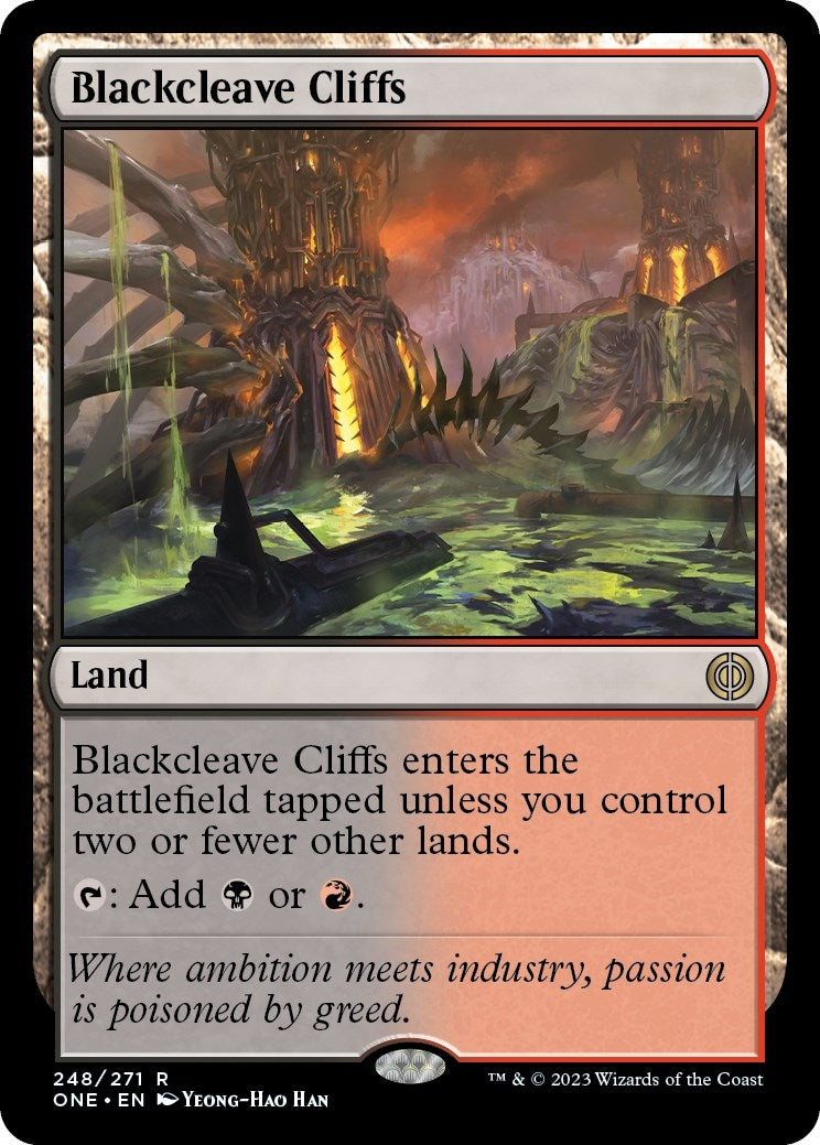 Image for Blackcleave Cliffs (248) (Phyrexia: All Will Be One) - Magic: The Gathering