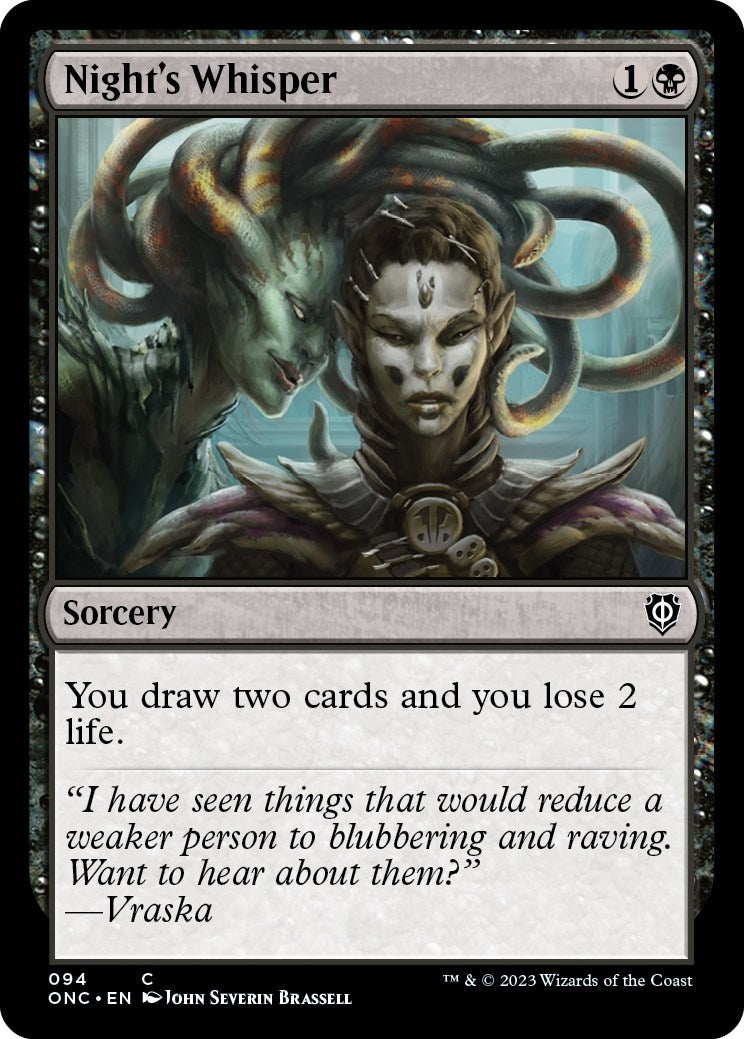 Image for Night's Whisper (94) - Magic: The Gathering