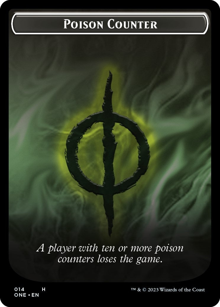 Image for Poison Counter // Beast Double-Sided Token (14 // 13) - Magic: The Gathering