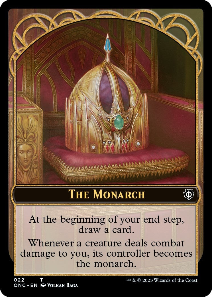 Image for The Monarch // Golem Double-Sided Token (22 // 18) - Magic: The Gathering