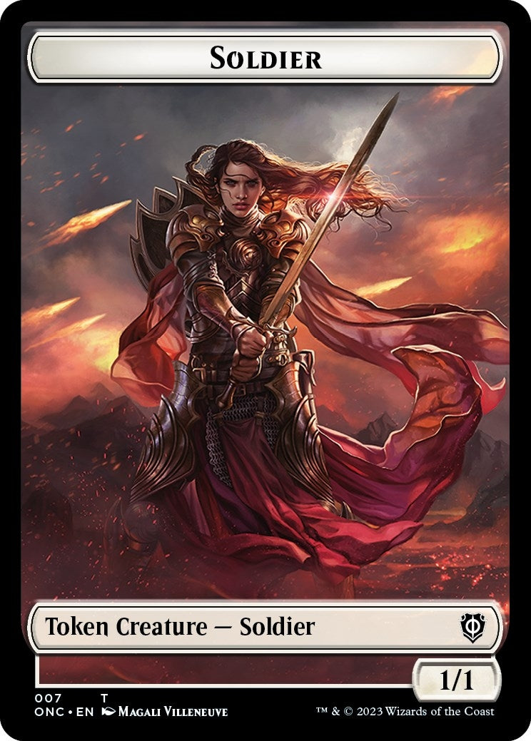Image for Soldier (007) // Angel (002) Double-Sided Token (7 // 2) - Magic: The Gathering