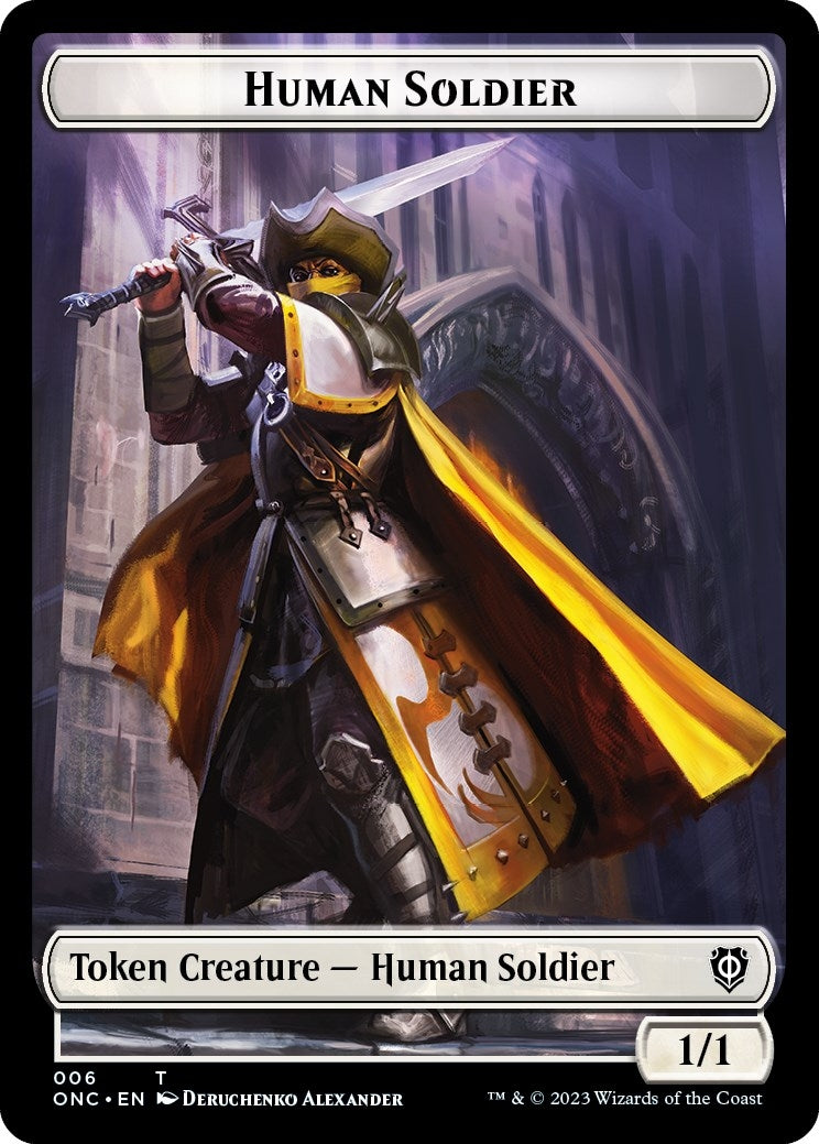 Image for Human Soldier // Elephant Double-Sided Token (6 // 14) - Magic: The Gathering