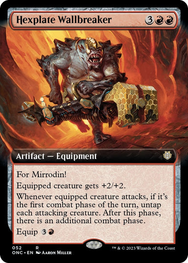 Image for Hexplate Wallbreaker (Extended Art) (52) - Magic: The Gathering