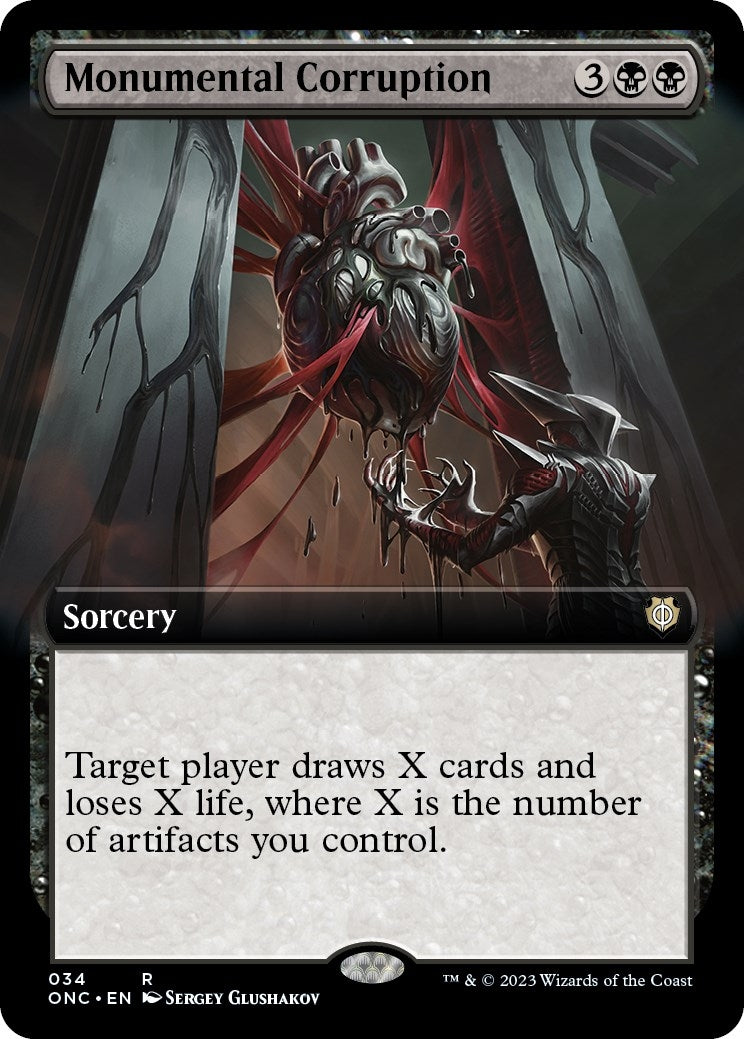 Image for Monumental Corruption (Extended Art) (34) - Magic: The Gathering