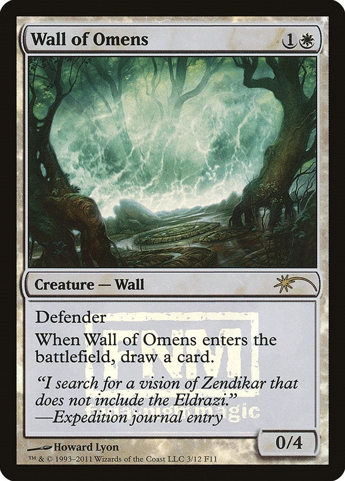 Image for Wall of Omens (3) (FNM Promos) - Magic: The Gathering