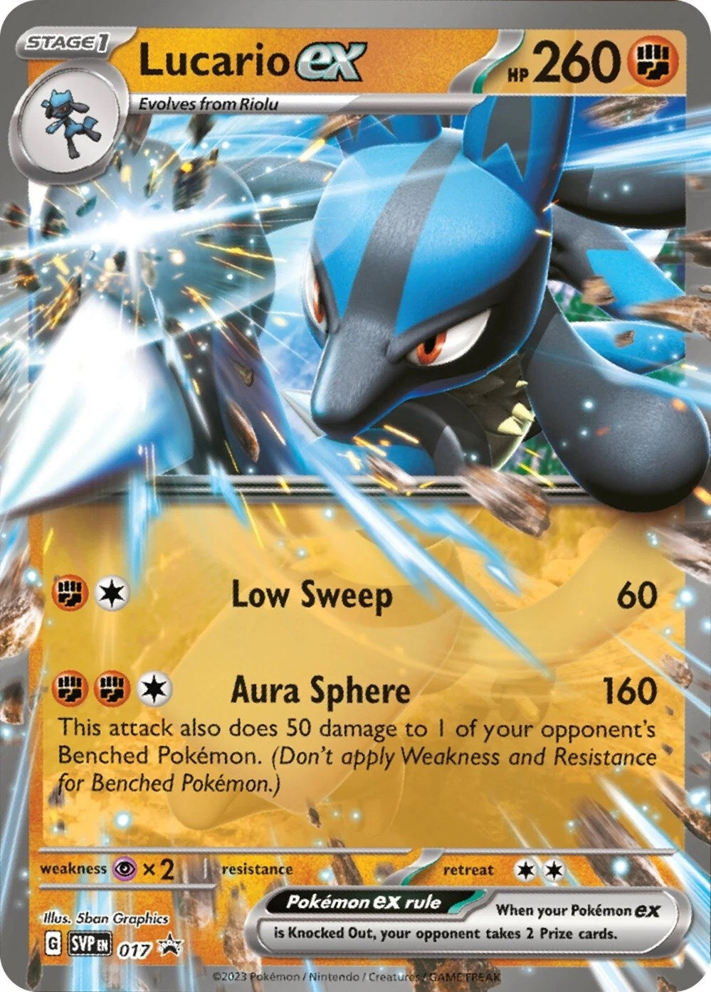 Image for Lucario ex - 017 (017) (SV: Scarlet & Violet Promo Cards) - Pokemon