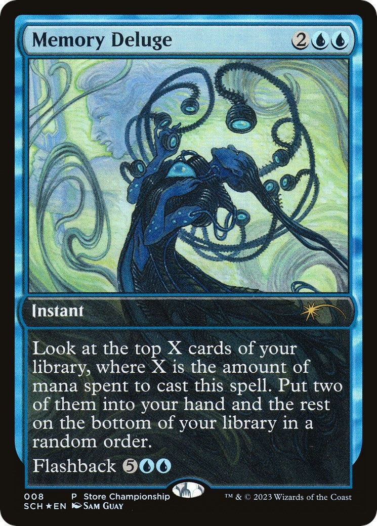 Image for Memory Deluge (8) (Game Day & Store Championship Promos) - Magic: The Gathering