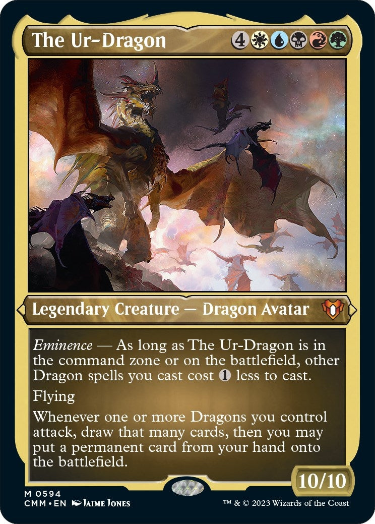 Image for The Ur-Dragon (Foil Etched) (594) (Commander Masters) - Magic: The Gathering