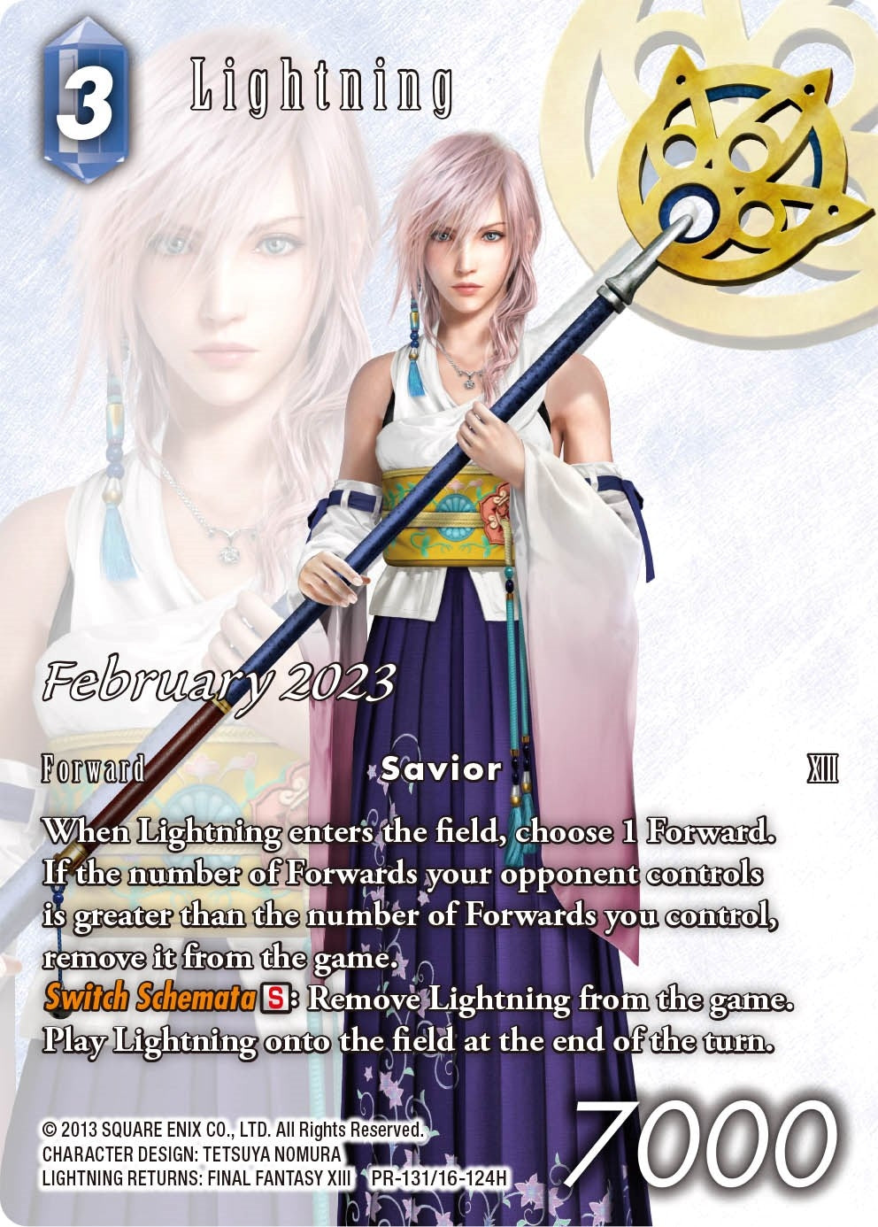 Image for Lightning (February 2023) (PR-131/16-124H) (FF: Promo Cards) (PR) - Final Fantasy TCG