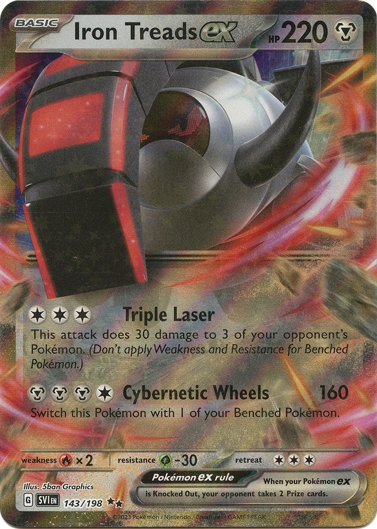 Image for Iron Treads ex (143/198) (SV01: Scarlet & Violet Base Set) (SVI) - Pokemon