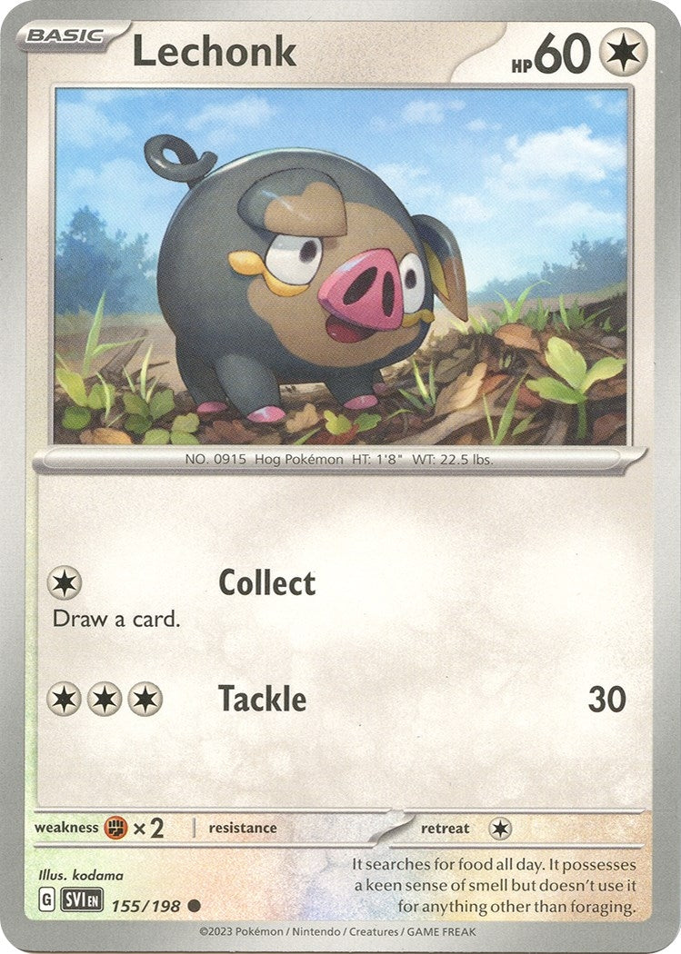 Image for Lechonk (155/198) (SV01: Scarlet & Violet Base Set) (SVI) - Pokemon