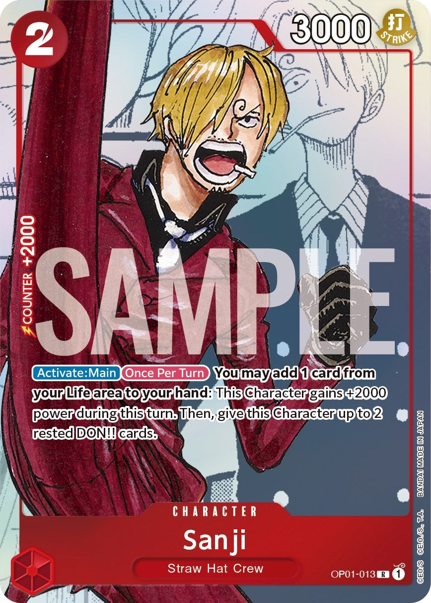 Sanji - OP01-013 (Alternate Art) (OP01-013) (One Piece Promotion Cards)