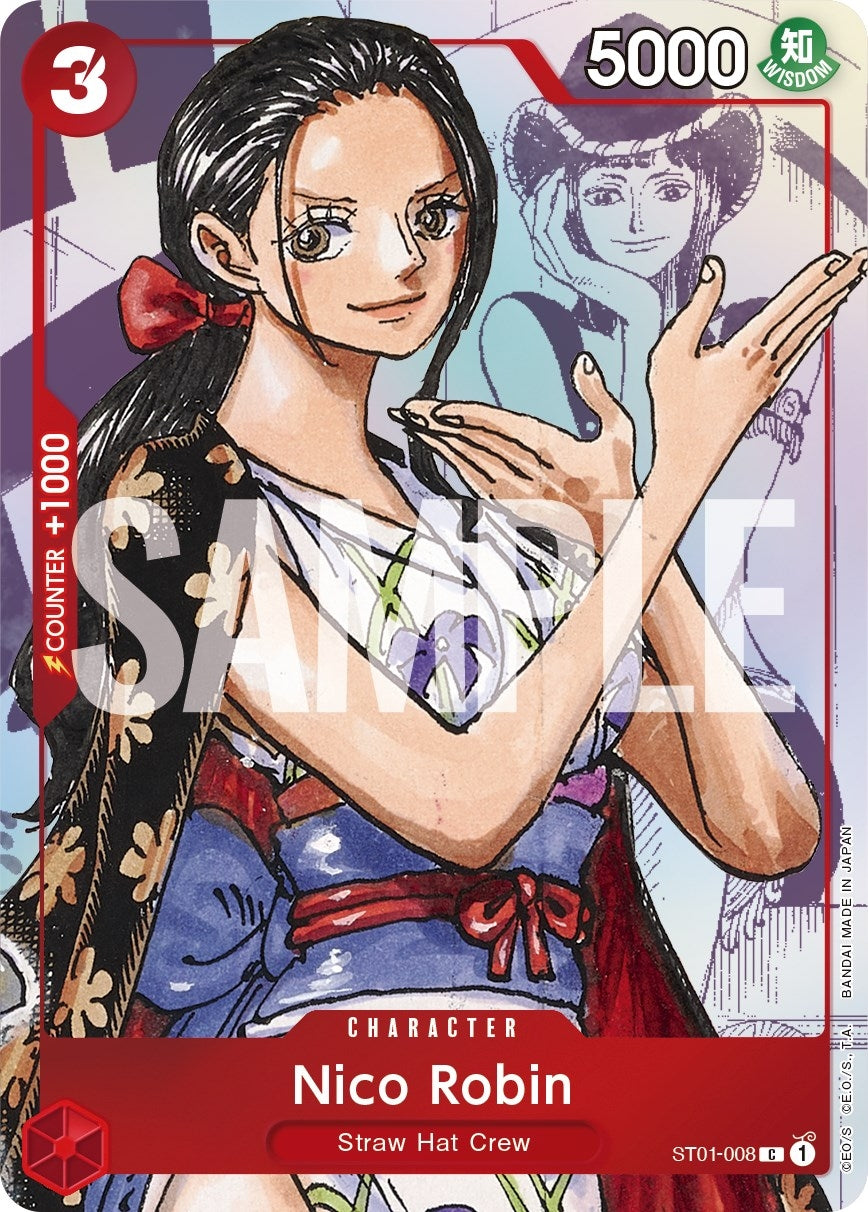 Nico Robin - ST01-008 (Alternate Art) (ST01-008) (One Piece Promotion Cards)