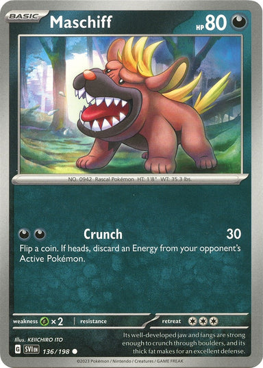 Image for Maschiff (136/198) (SV01: Scarlet & Violet Base Set) (SVI) - Pokemon