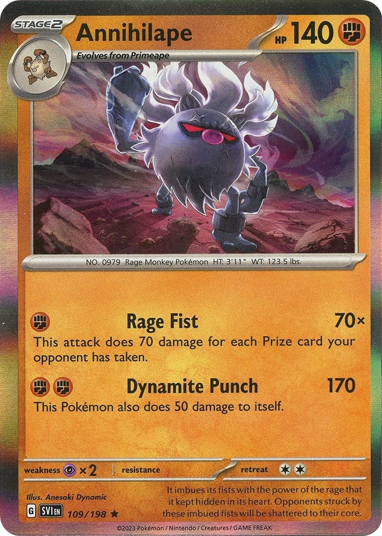 Image for Annihilape (109/198) (SV01: Scarlet & Violet Base Set) (SVI) - Pokemon
