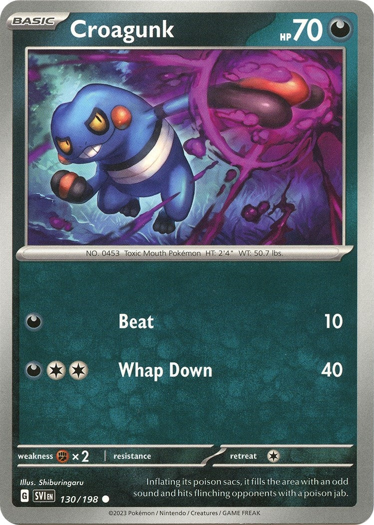 Image for Croagunk (130/198) (SV01: Scarlet & Violet Base Set) (SVI) - Pokemon