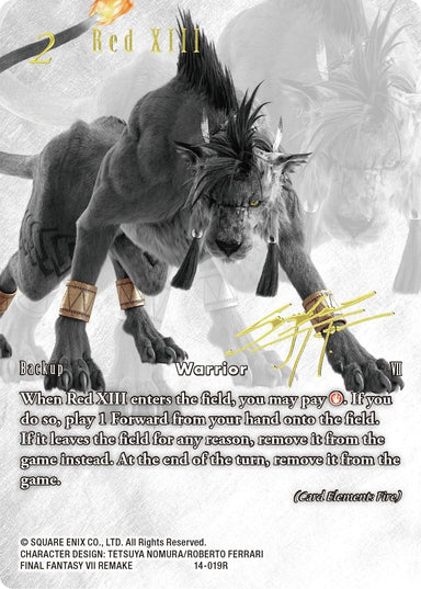 Image for Red XIII (Noir Promo) (14-019R) (FF: Promo Cards) (PR) - Final Fantasy TCG