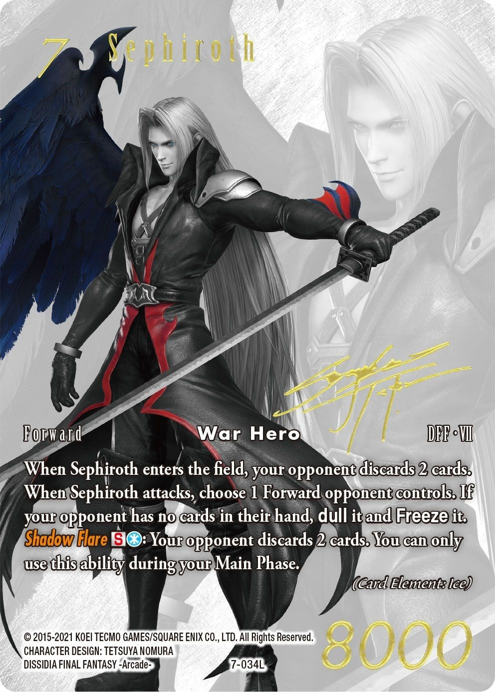 Image for Sephiroth (Noir Promo) (7-034L) (FF: Promo Cards) (PR) - Final Fantasy TCG