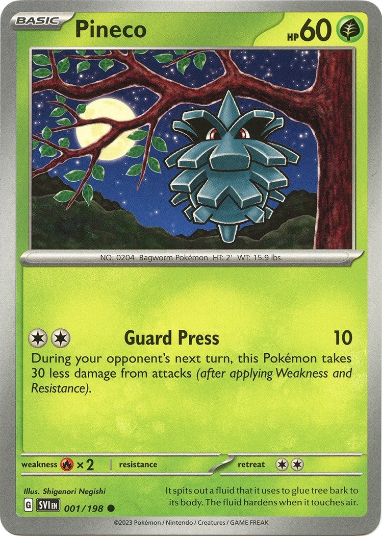 Image for Pineco (001/198) (SV01: Scarlet & Violet Base Set) (SVI) - Pokemon