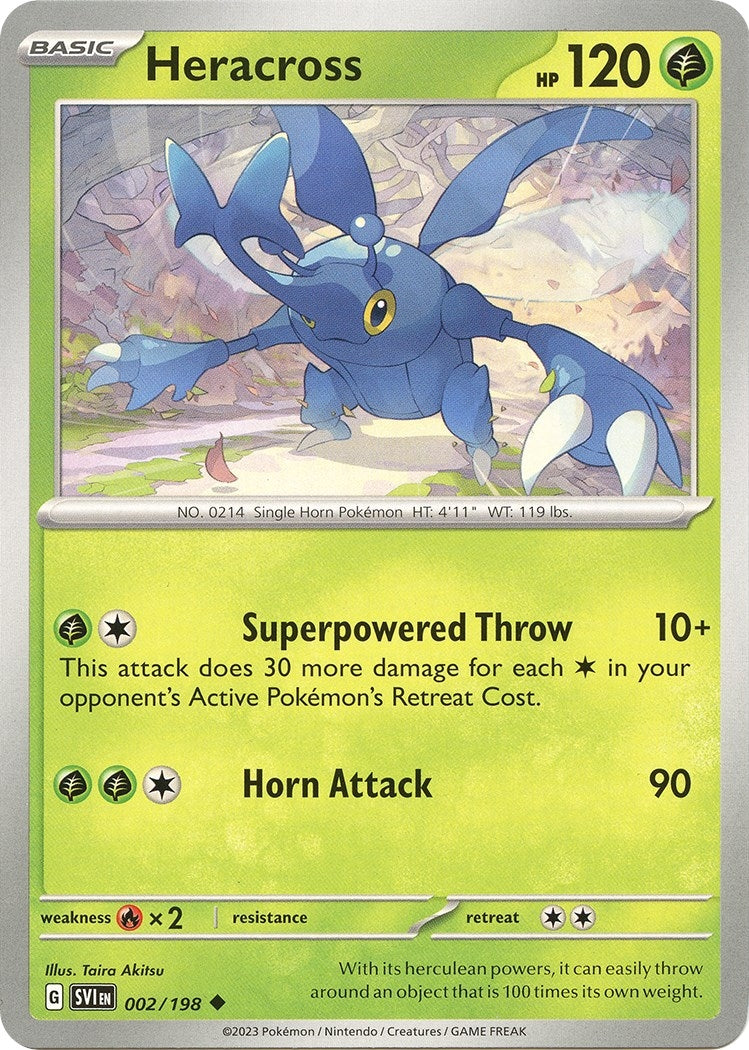 Image for Heracross (002/198) (SV01: Scarlet & Violet Base Set) (SVI) - Pokemon