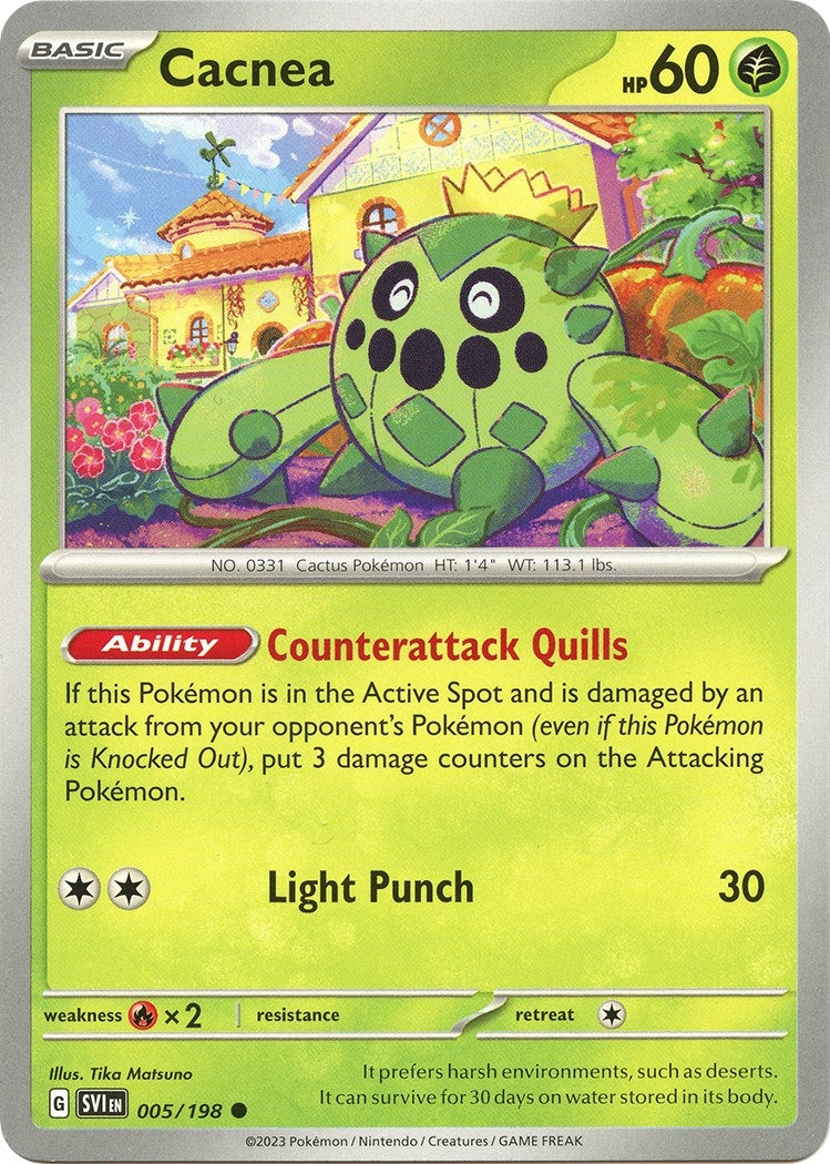 Image for Cacnea (005/198) (SV01: Scarlet & Violet Base Set) (SVI) - Pokemon