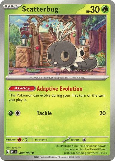 Image for Scatterbug (008/198) (SV01: Scarlet & Violet Base Set) (SVI) - Pokemon