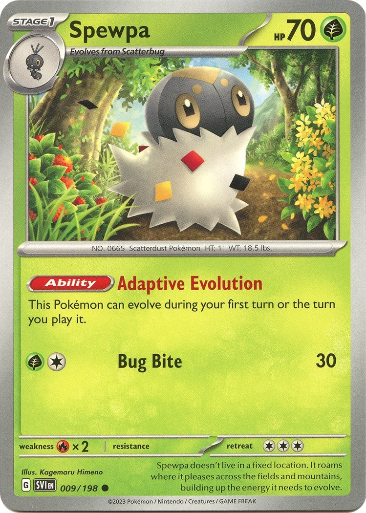 Image for Spewpa (009/198) (SV01: Scarlet & Violet Base Set) (SVI) - Pokemon