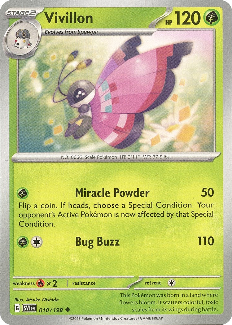 Image for Vivillon (010/198) (SV01: Scarlet & Violet Base Set) (SVI) - Pokemon