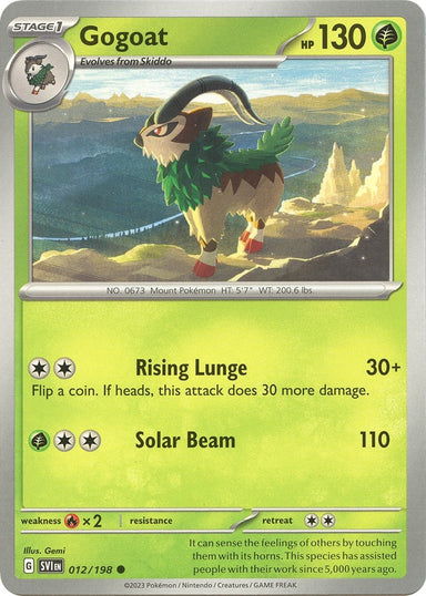 Image for Gogoat (012/198) (SV01: Scarlet & Violet Base Set) (SVI) - Pokemon