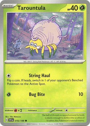 Image for Tarountula (016/198) (SV01: Scarlet & Violet Base Set) (SVI) - Pokemon