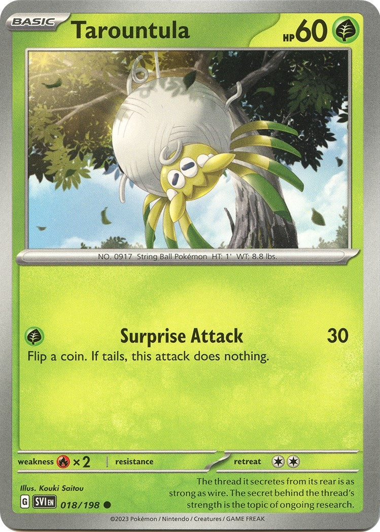 Image for Tarountula (018/198) (SV01: Scarlet & Violet Base Set) (SVI) - Pokemon