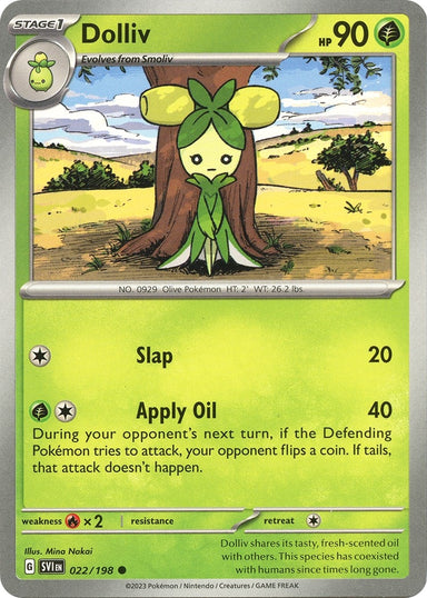Image for Dolliv (022/198) (SV01: Scarlet & Violet Base Set) (SVI) - Pokemon