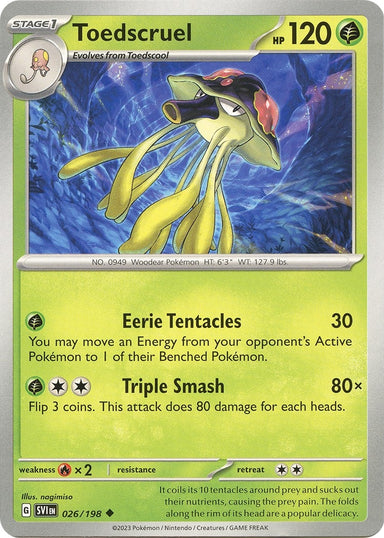 Image for Toedscruel (026/198) (SV01: Scarlet & Violet Base Set) (SVI) - Pokemon