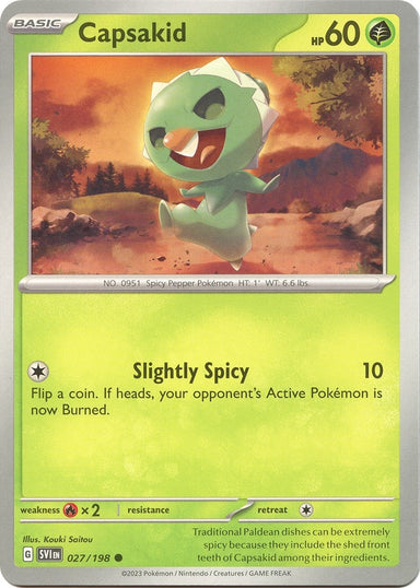 Image for Capsakid (027/198) (SV01: Scarlet & Violet Base Set) (SVI) - Pokemon