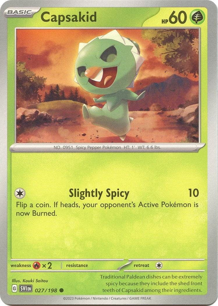Image for Capsakid (027/198) (SV01: Scarlet & Violet Base Set) (SVI) - Pokemon