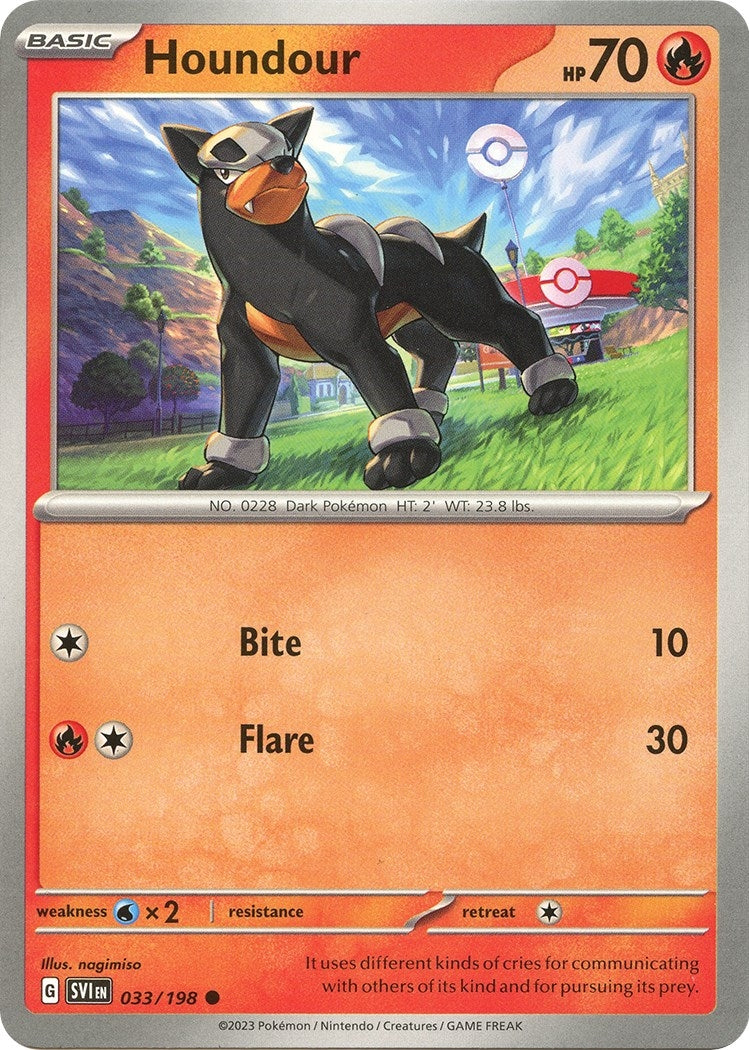 Image for Houndour (033/198) (SV01: Scarlet & Violet Base Set) (SVI) - Pokemon
