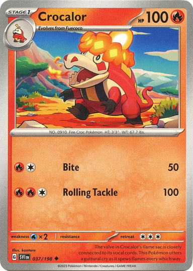 Image for Crocalor (037/198) (SV01: Scarlet & Violet Base Set) (SVI) - Pokemon