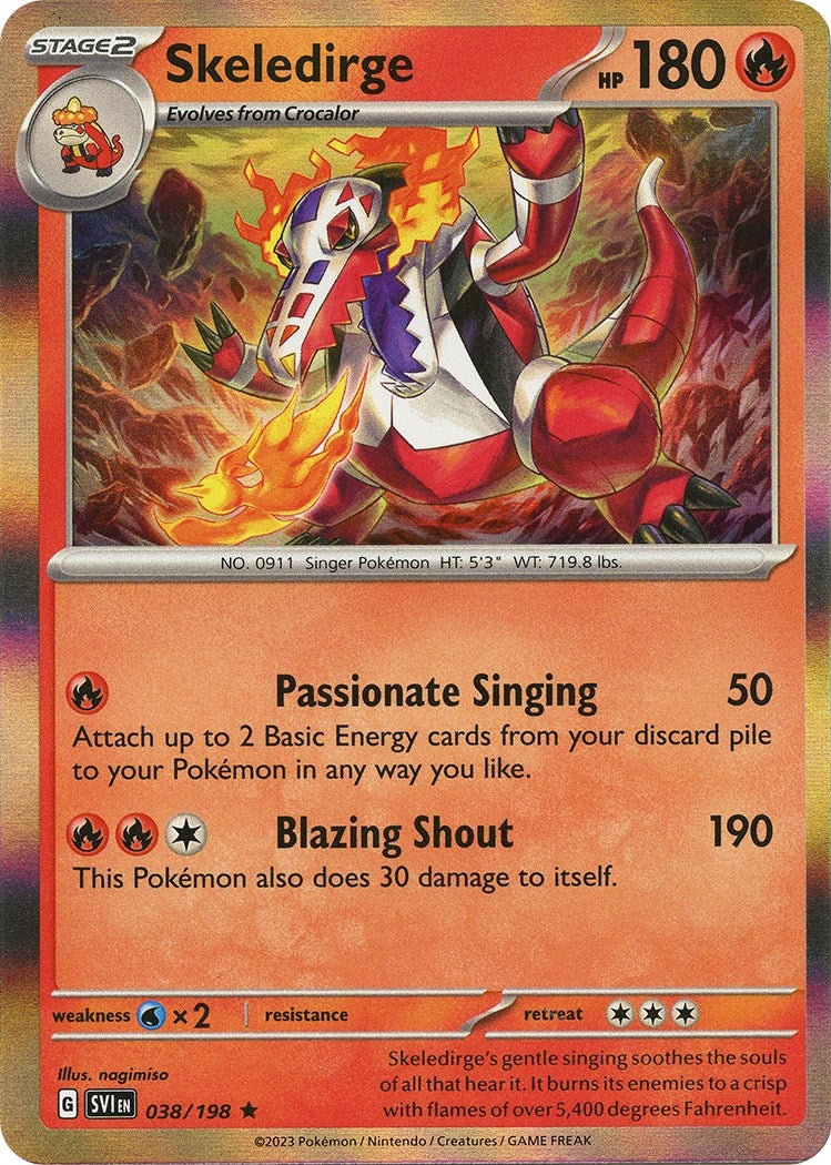 Image for Skeledirge (038/198) (SV01: Scarlet & Violet Base Set) (SVI) - Pokemon