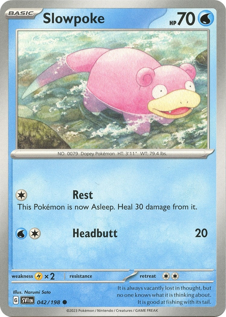 Image for Slowpoke (042/198) (SV01: Scarlet & Violet Base Set) (SVI) - Pokemon