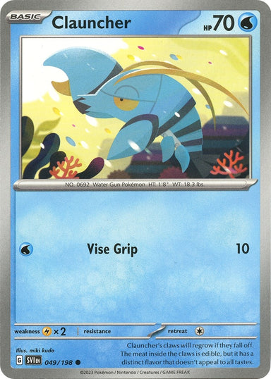 Image for Clauncher (049/198) (SV01: Scarlet & Violet Base Set) (SVI) - Pokemon