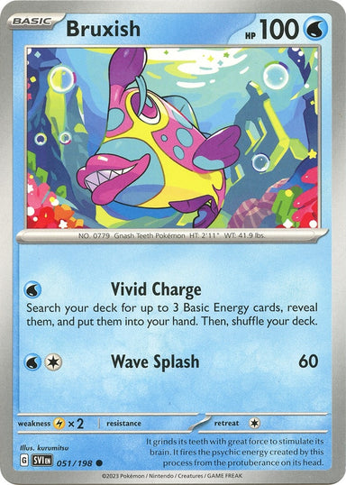 Image for Bruxish (051/198) (SV01: Scarlet & Violet Base Set) (SVI) - Pokemon