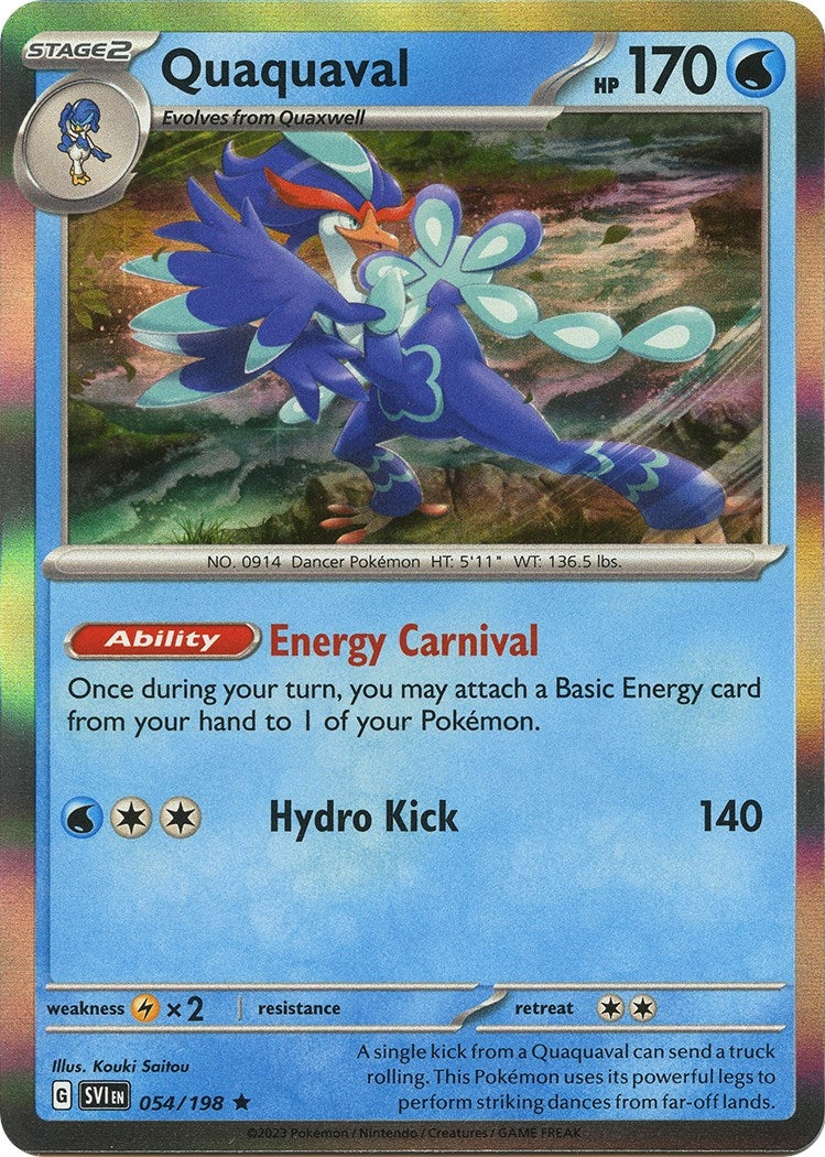Image for Quaquaval (054/198) (SV01: Scarlet & Violet Base Set) (SVI) - Pokemon