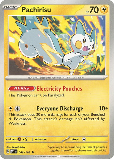 Image for Pachirisu (068/198) (SV01: Scarlet & Violet Base Set) (SVI) - Pokemon