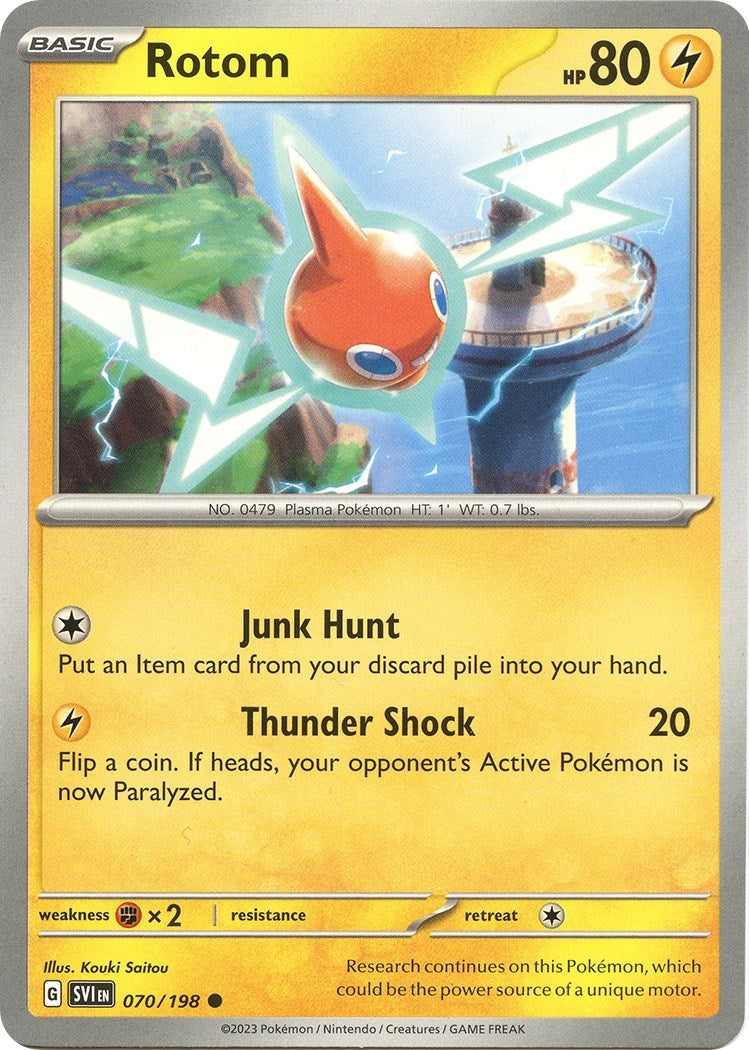 Image for Rotom (070/198) (SV01: Scarlet & Violet Base Set) (SVI) - Pokemon