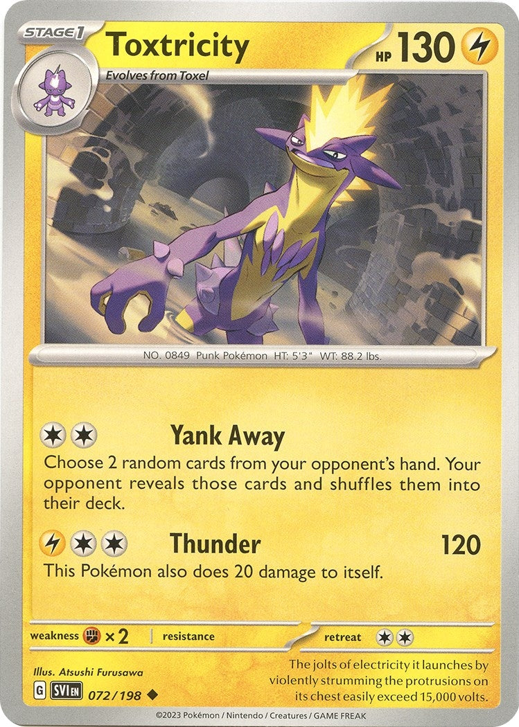 Image for Toxtricity (072/198) (SV01: Scarlet & Violet Base Set) (SVI) - Pokemon