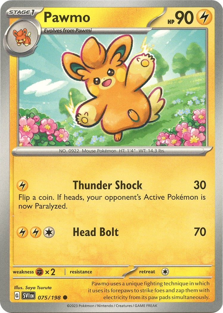 Image for Pawmo (075/198) (SV01: Scarlet & Violet Base Set) (SVI) - Pokemon